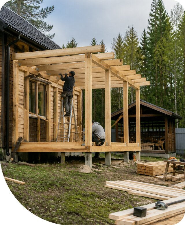 Строительство пристроек и построек на участке в Балакове